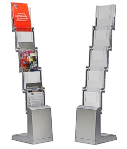 Folding exhibition leaflet stand